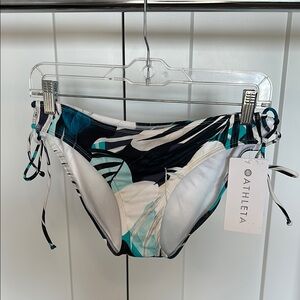 Athleta Tahitian Tropical Side Lace Bikini Bottom